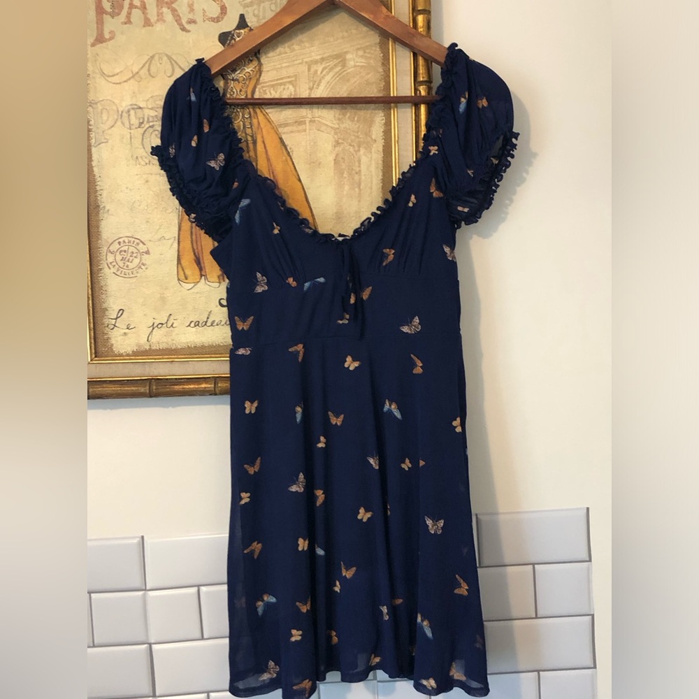 URBAN OUTFITTERS navy blue Dress